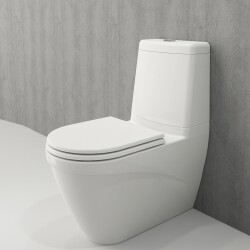 Bocchi Taormina Arch Duvara Tam Dayalı Klozet Parlak Beyaz Rezervuar Dahildir 1017-001-0128 - 2