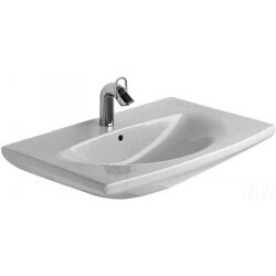 Duravit Caro Lavabo 70 Cm Tek Batarya Delikli Beyaz 0434700000 - 1