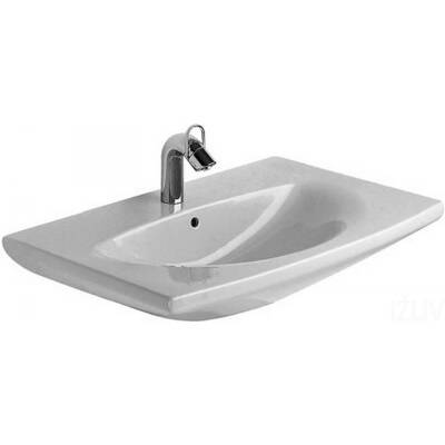 Duravit Caro Lavabo 70 Cm Tek Batarya Delikli Beyaz 0434700000 - 1