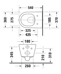 Duravit D-Neo Rimless® Asma Klozet Seti 45773900A1 - 3