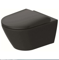 Duravit D-Neo Rimless® Asma Klozet Seti Siyah(Kapak Dahil) 257739AD75 - DURAVİT