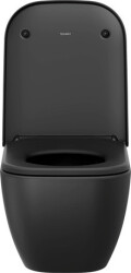 Duravit Happy D.2 Rimless® Asma Klozet Seti Siyah(Kapak Dahil) 2222398975 - DURAVİT