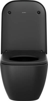 Duravit Happy D.2 Rimless® Asma Klozet Seti Siyah(Kapak Dahil) 2222398975 - 1