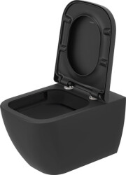 Duravit Happy D.2 Rimless® Asma Klozet Seti Siyah(Kapak Dahil) 2222398975 - 3