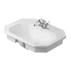 Duravit 1930 Seri Lavabo Üstten Geçme 58 Cm Üç Delikli 0476580030 - DURAVİT