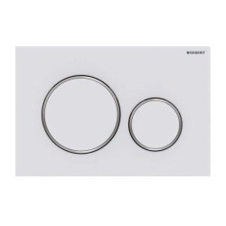 Geberit Sigma20 Kumanda Paneli Çift Basmalı Mat Beyaz/Parlak 115.882.JT.1 - GEBERİT