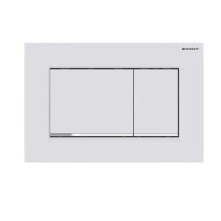 Geberit Sigma30 Kumanda Paneli Çift Basmalı Mat Beyaz/Parlak 115.883.JT.1 - GEBERİT