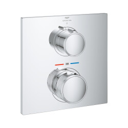 Grohe Allure Tek Valfli Akış Kontrollü, Ankastre Termostatik Duş Bataryası - 19380002 - GROHE