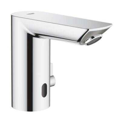 Grohe Bau Cosmo. E Fotoselli, Çift Su Girişli Lavabo Musluğu Pilli-36451000 - 1