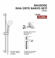 GROHE Bauedge Sıva Üstü Banyo Seti Krom - GROHE