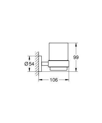 Grohe Diş Fırçalık Seti Essentials Mat Siyah - 1022562430 - 2