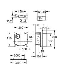 Grohe Ankastre Montaj Kutusu - 36264001 - 2