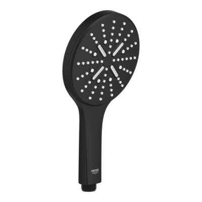 Grohe El Duşu 3 Akışlı 13 cm SmartActive Mat Siyah - 22127KF0 - 1