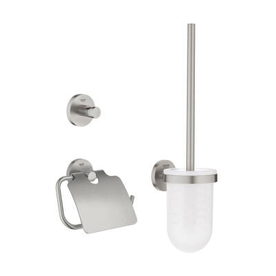 Grohe Essentials City 3'Ü 1 Arada Tuvalet Aksesuar Seti - 40407DC1 - 1