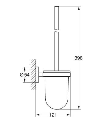Grohe Essentials Tuvalet Fırçalığı - 1024682430 - 2