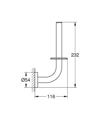 Grohe Essentials Yedek Tuvalet Kağıtlığı - 1024692430 - 2