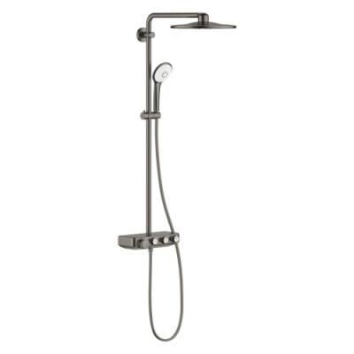 Grohe Euphoria Smartcontrol 310 Duo Duş Sistemi Duvara Monte Termostatik Bataryalı Duş Sistemi Brushed Hard Graphite - 26507AL0 - 1