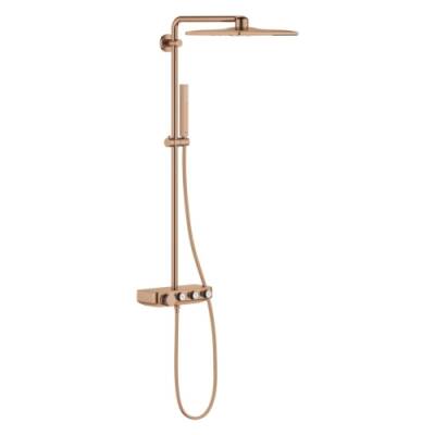 Grohe Euphoria Smartcontrol System 310 Cube Duo Duvara Monte Termostatik Bataryalı Duş Sistemi Br.Warm Sunset – 26508DL0 - 1