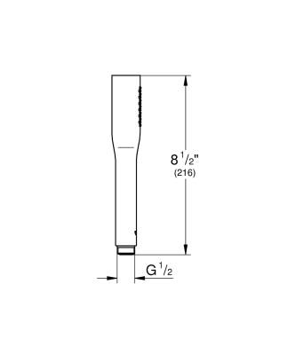 Grohe Euphoria Stick Cosmopolitan El Duşu 1 Akışlı Phantom Black - 22126KF0 - 3