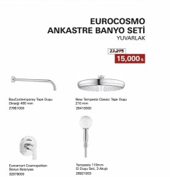 GROHE Eurocosmo Ankastre Banyo SetiYuvarlak - GROHE