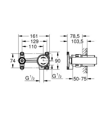 Grohe Joystick Batarya 1/2