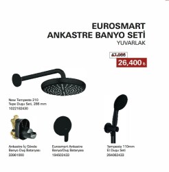 GROHE Eurosmart Ankastre Banyo Seti Yuvarlak - GROHE