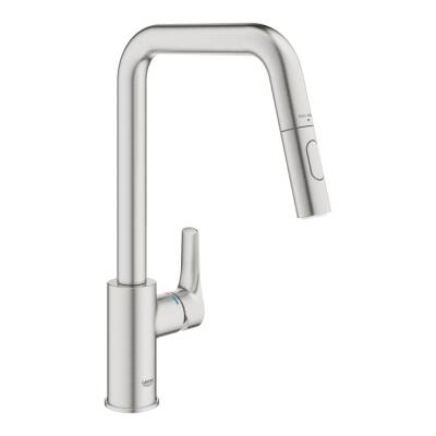Grohe Eurosmart Eviye Bataryası 2 Akışlı Paslanmaz Çelik - 30619DC0 - 1