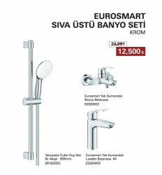 GROHE EurosmartSıva Üstü Banyo Seti Krom - GROHE
