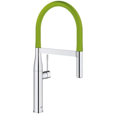 Grohe Eviye Bataryası Spiralli 2 Fonk. Essence Krom/Yeşil - 124978 - 1