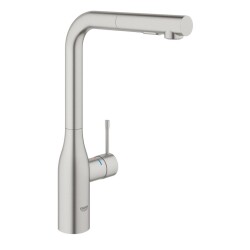 Grohe Eviye Bataryası Spiralli 2 Fonk Essence Paslanmaz Çelik - 30504DC0 - GROHE