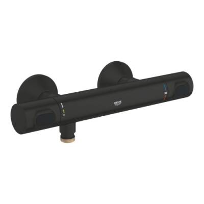 Grohe Grohtherm 500 Termostatik Duş Bataryası Mat Siyah - 347932430 - 1