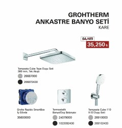 GROHE Grohtherm Ankastre Banyo Seti - GROHE