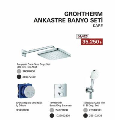 GROHE Grohtherm Ankastre Banyo Seti - 1