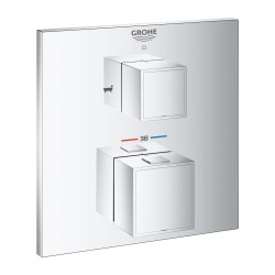 Grohe Grohtherm Cube Çift Yönlü Ankastre Termostatik Banyo Bataryası - 24155000 - GROHE