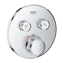 Grohe Grohtherm Smartcontrol Çift Valfli Akış Kontrollü, Ankastre Termostatik Duş Bataryası - 29119000 - GROHE