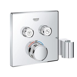 Grohe Grohtherm Smartcontrol Çift Valfli Akış Kontrollü, Ankastre Termostatik Duş Bataryası, Entegre Duş Kolu İle - 29125000 - GROHE