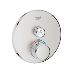 Grohe Grohtherm Smartcontrol Tek Valfli Akış Kontrollü, Ankastre Termostatik Duş Bataryası - 29118DC0 - GROHE
