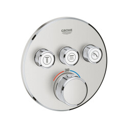 Grohe Grohtherm Smartcontrol Üç Valfli Akış Kontrollü, Ankastre Termostatik Duş Bataryası - 29121DC0 - GROHE