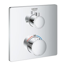 Grohe Grohtherm Çift Yönlü Ankastre Termostatik Banyo Bataryası - 24080000 - GROHE
