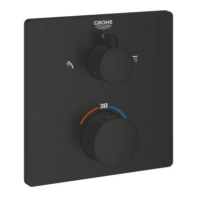 Grohe Grohtherm Termostatik Banyo/Duş Bataryası 2 Çıkışlı Divertörlü - 1022092430 - 1