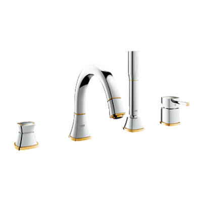 Grohe Küvet Bataryası 4 Delikli Grandera Krom/Altın - 19936IG0 - 3
