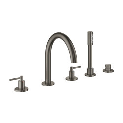 Grohe Küvet Bataryası 5 Delikli Atrio Br.Hard Graphite - 19922AL3 - GROHE
