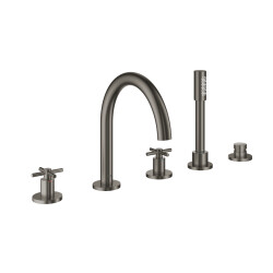 Grohe Küvet Bataryası 5 Delikli Atrio Br.Hard Graphite - 19923AL3 - GROHE