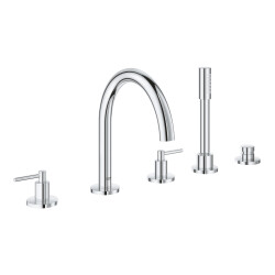 Grohe Küvet Bataryası 5 Delikli Atrio Krom - 19922003 - 1