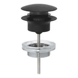 Grohe Lavabo Sifon Bas Aç Tapa Takımı Phantom Black - 29510KF0 - GROHE