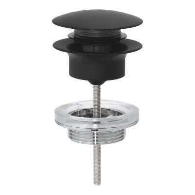 Grohe Lavabo Sifon Bas Aç Tapa Takımı Phantom Black - 29510KF0 - 1