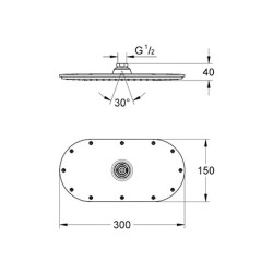 Grohe Rainshower Veris 300 Tepe Duşu 1 Akışlı - 27470000 - 2