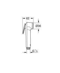 Grohe Tempesta-F Taharet Spreyi 30 El Duşu 1 Akışlı - 27512001 - 2