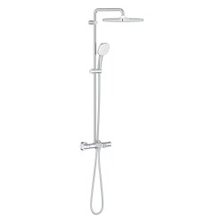 Grohe Tempesta System 250 Cube Duvara Monte Termostatik Bataryalı Duş Sistemi - 26975001 - GROHE