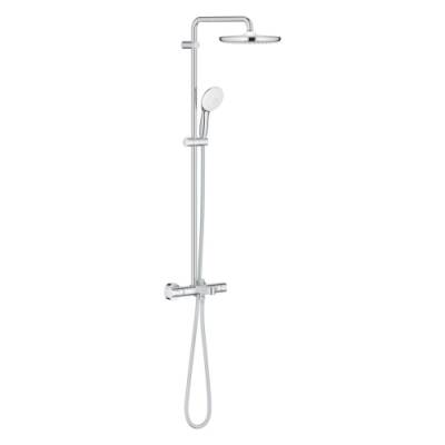 Grohe Tempesta System 250 Cube Duvara Monte Termostatik Bataryalı Duş Sistemi Krom - 26691001 - 1